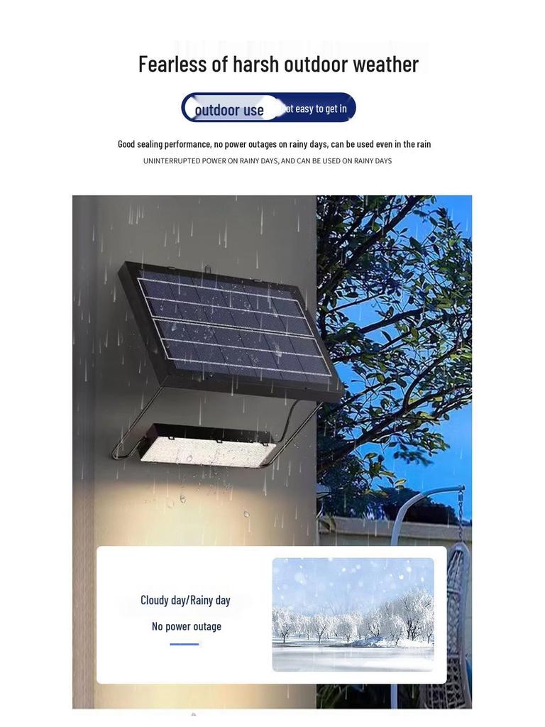 Hui Xiang Multifunctional Solar Floodlight: Folding Wall & Outdoor Courtyard Lamp