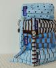 Clote Mini Cube Pouch - Striped Blue