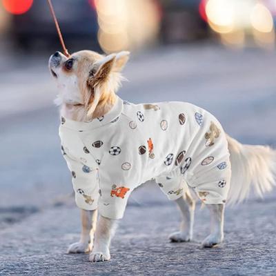Comfortable Dog Jumpsuit Soft Pet Bodysuit Clothes Pet Four Leg Clothing Puppy Dog Pajamas  Autumn