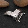 Single Fold Watchband Clasp Silver Color Watch Buckle Deployment Clasp  Strap Replacement