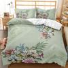 3D Printed Down Duvet Cover Pillowcase Flower Bedding Set for Kids, Home Decoration Gift for Teenagers