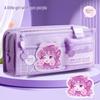 Large Capacity Multifunctional Pencil Case for Primary & Junior High School Girls