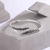 Argento Thailandese Retrò Piuma Semplice alla Moda Argento Sterling 925 Design Personalizzato Ali Ins Trendy Braccialetti Aperti SL102