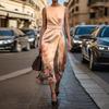 Abito Boho Senza Maniche Da Donna Casual Vestibilità Ampia Abito Estivo Stampato