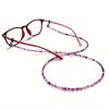 Boho Beaded Glasses Lanyard Strap, Adjustable Anti-Slip Fashion Eyewear Retainer for Reading Glasses and Face Masks