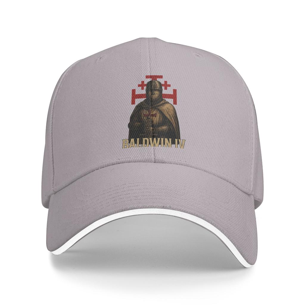 Summer Casual Baseball Cap King Baldwin IV  Running Hippie Trucker Hat For Men Adult Dropshipping  y2k Funny Baseball Caps