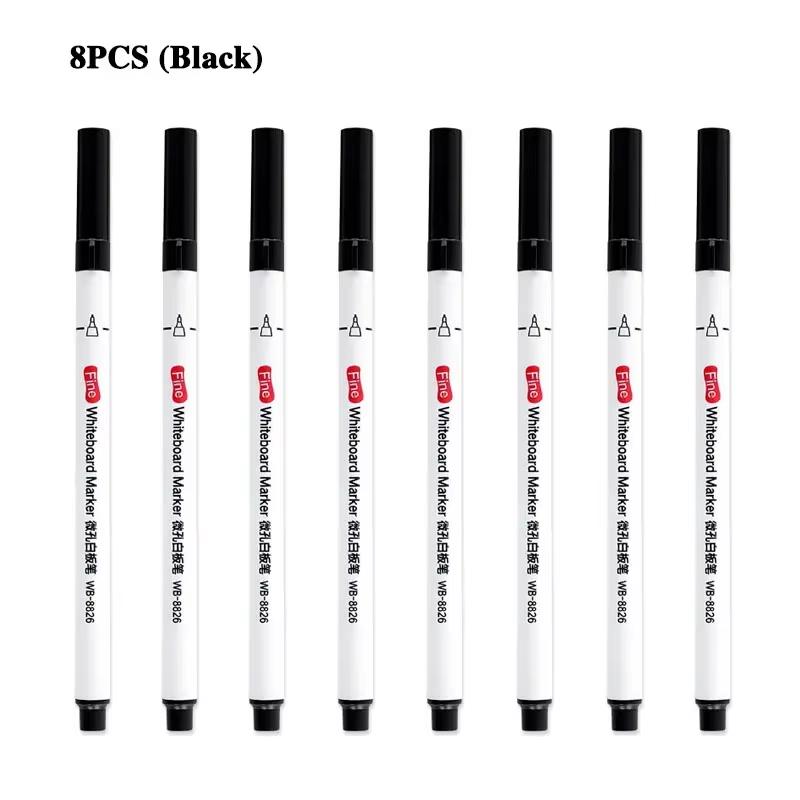 4/8/12 Stück 0,5 mm Magnetische Whiteboard-Marker Stifte Office Schule Whiteboard Schreibwaren Extrafeine Spitze Mehrfarbig