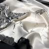100% Natural Real Silk Scarf Women Mulberry High Quality Square Fashion Print Hair Neckerchief Shawl Wraps Hijab Bandana Scarves
