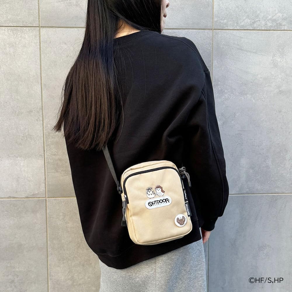 OUTDOOR Mini shoulder bag ODHQ01 Beige Haikyu!! × PRODUCTS