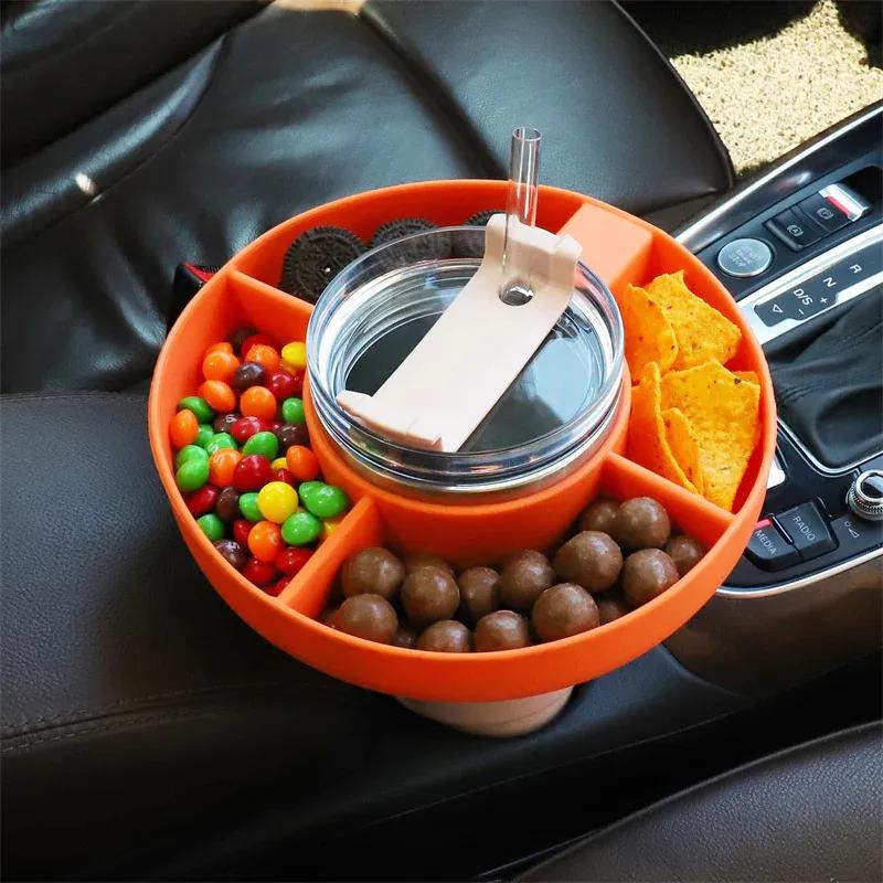 Snack Bowl for 30/40 Oz Tumbler with Handle Snack Bowl Compatible Reusable Snack Ring for Cup AccessoriesWLL2132