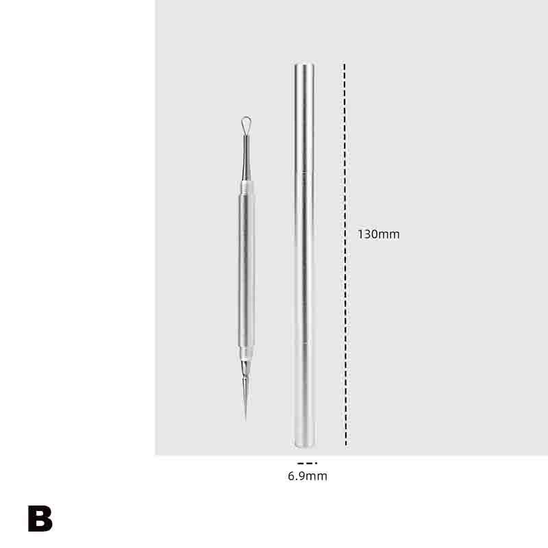 1 Pcs Face Skin Care Pore Cleaner Stainless Steel Blackhead Comedone Extractor Acne Pimple Blemish Remover Tool