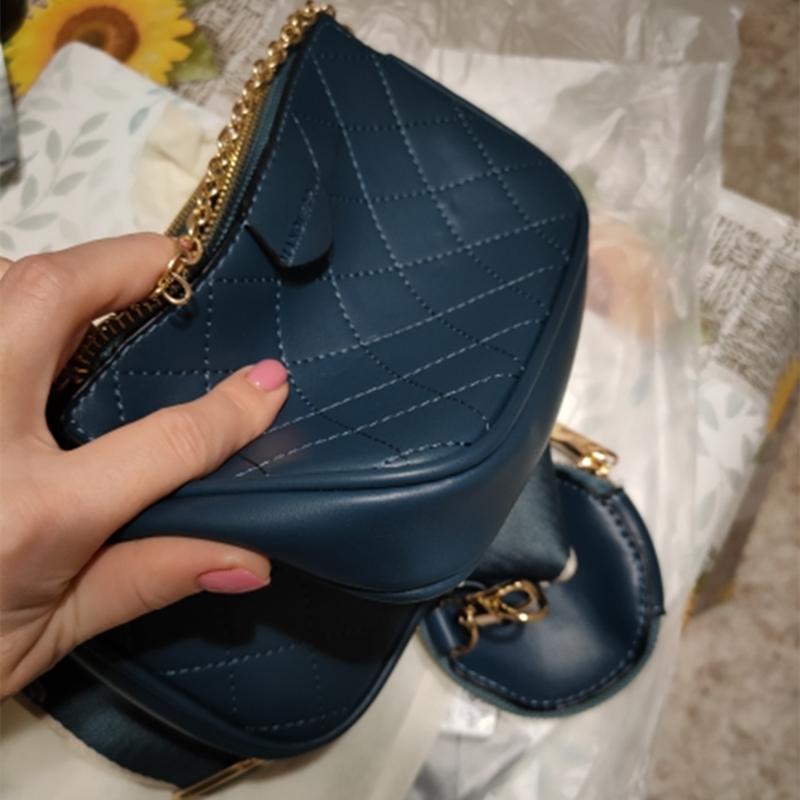 Borsa Messenger da Donna Mood Set Borsa Lusso Catena Spalla a Tracolla Borsa a Scacchi Diamantati e Borsetta