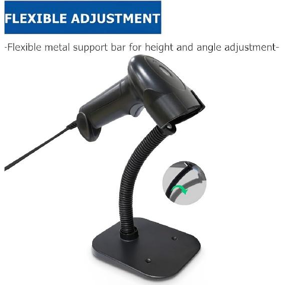 Adjustable Barcode Scanner Holder, Hands Free Barcode Scanning Holder, Bar-Code Reader Cradle Stand Compatiable with LS2208 DS2278 DS2208 LI4278