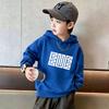 Y2K latest trendy letter-printed children's hooded sweatshirt for autumn and winter daily wear and warmth retention