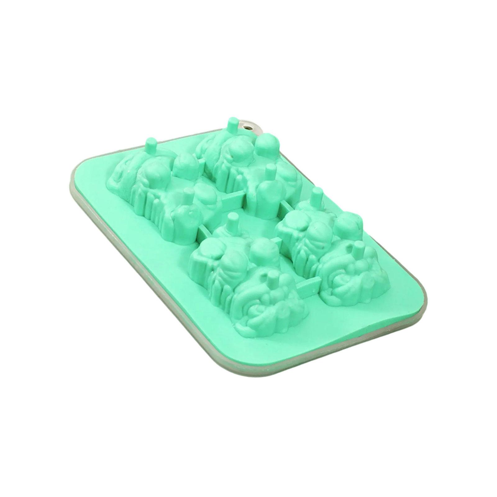 

Hanging Cup Lion Shape Ice Tray Easily Release Ice Molds Food Grade Silicone Ice Maker Mold Easily to Clean зелений