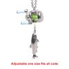 Collana con Ciondolo Attrezzatura da Pesca Miniaturizzata da Collezione Catena Regolabile Gioielli Regalo Unico Per Pescatori