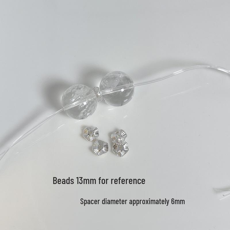 Silver Crystal Bracelet Spacer Beads & Pendant Accessories
