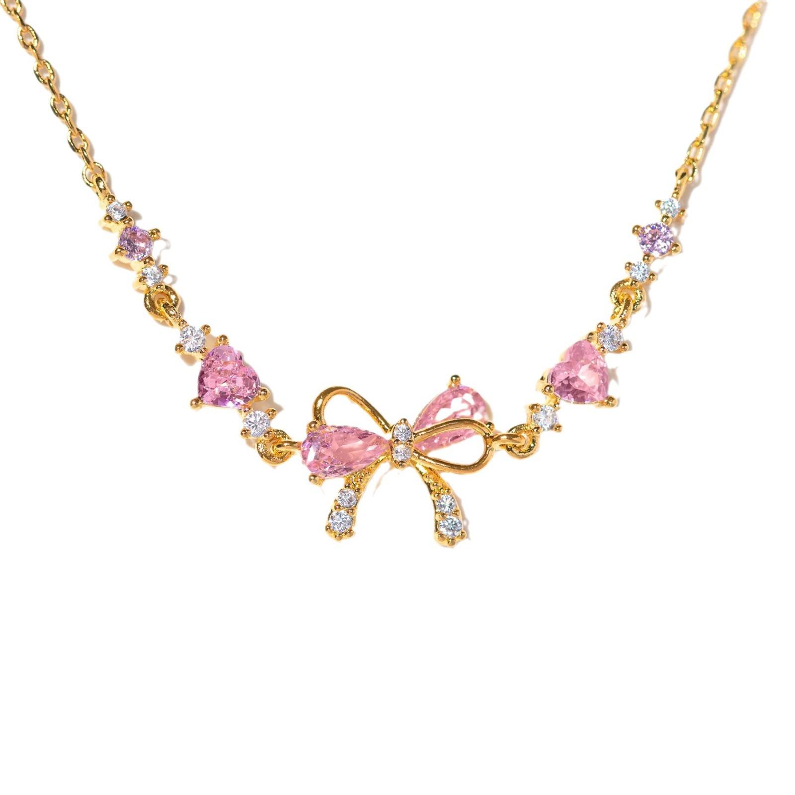 Hot Selling Stainless Steel Love Bow Bracelet Female Heart-shaped Zircon Trend Bracelet Female
