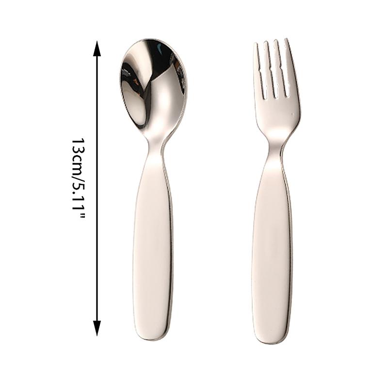 Children Tableware Deepened Thickened Stainless Steel Children'S Spoon Eating Spoon Fork 304 Stainless Steel Children'S Fork