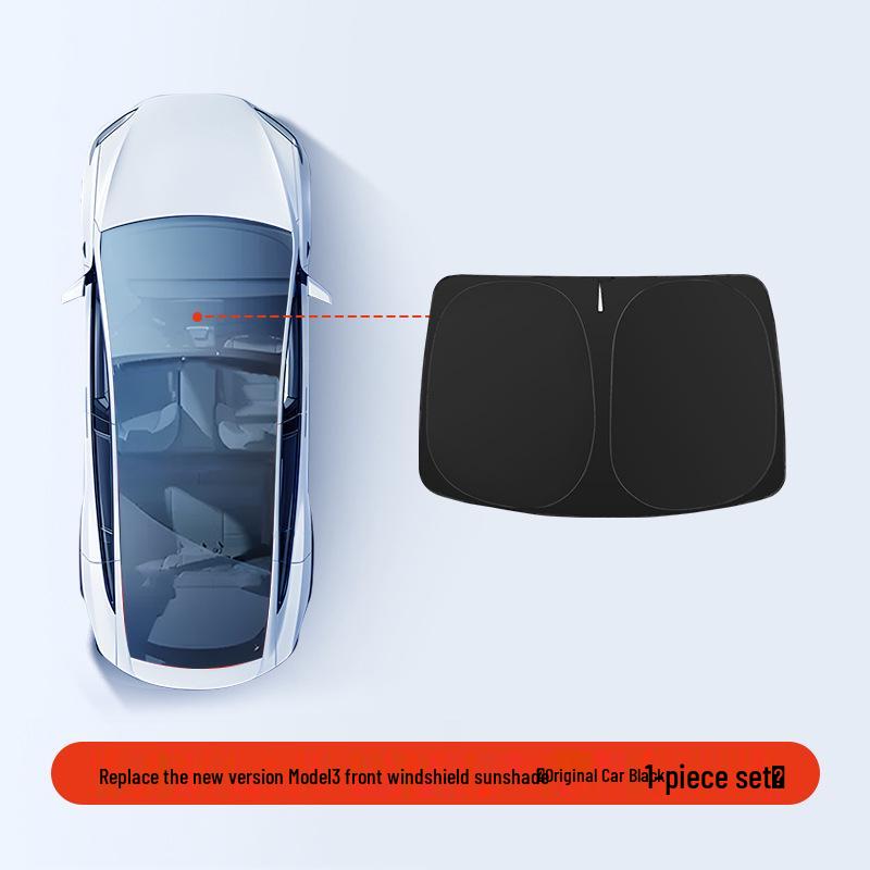 Tesla Model 3/Y Camping Privacy Sunshade with Suction Cups - Opaque, Anti-Peeping Side Panel
