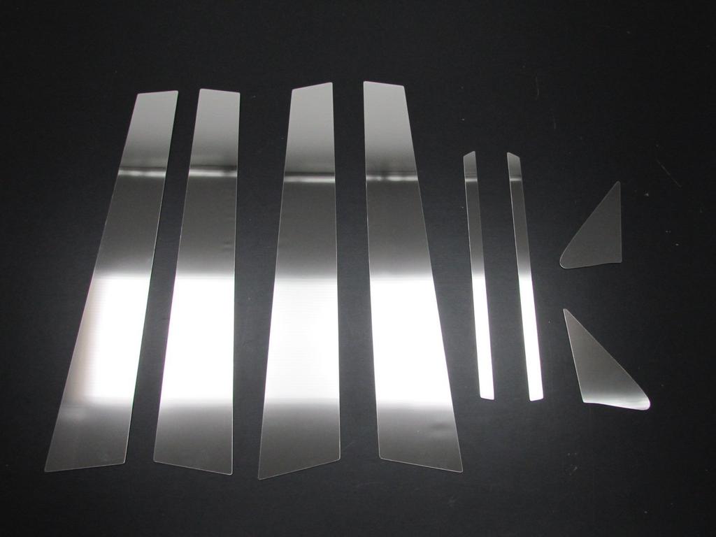 BRIGHTZ Stainless Steel Plated Pillar Panels for Honda Crown Hybrid Visor Set Compatible with Honda Crown AWS and S211 Ultra-Mirror 210/211 (No