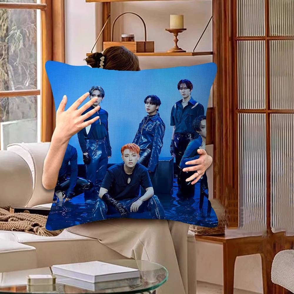 KPOP A-ATEEZs Personalized Pillow Cover Kids Bedroom Wild Party Decor Pillowcase Kid Birthday Shower Gift