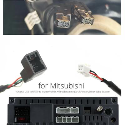 Neuer 4-Pin/6-Pin-Autoradio-Kabelbaumadapter für Mitsubishi Pajero ASX (Android)