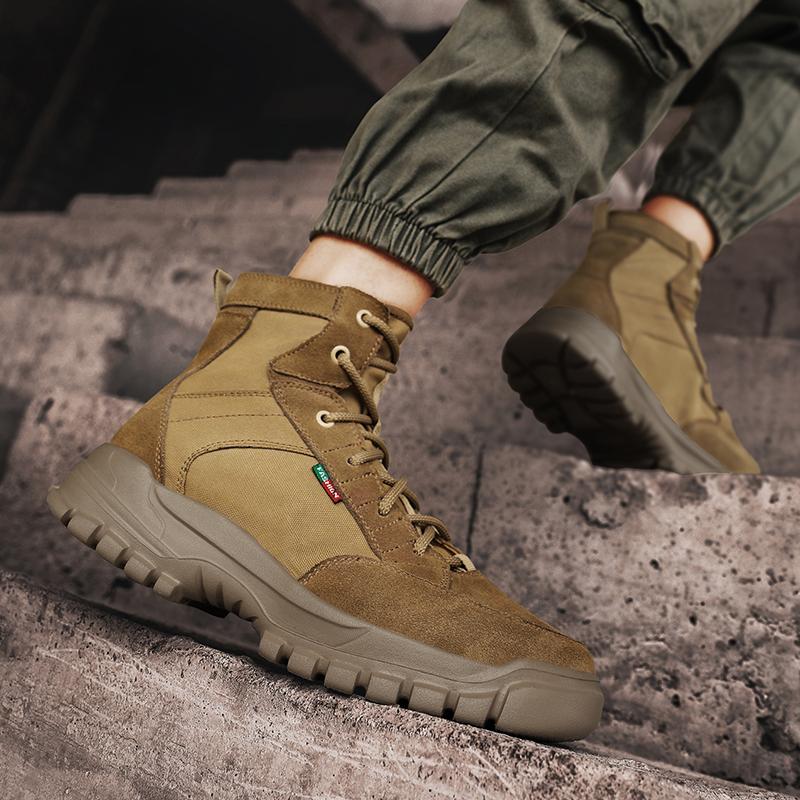 Winter Bestseller Street Fashion Arbeitsstiefel High Top Herren Leder Freizeitschuhe Outdoor Wanderschuhe Abriebfeste Sohlen