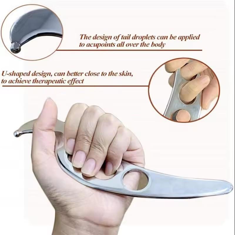 Manual Massage Scraping Board Stainless Steel Gua Sha Massage Tool Myofascial Release Tissue Mobilization