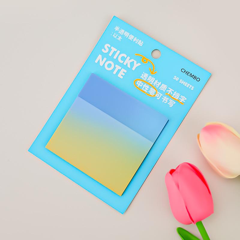 Custom Gradient Colored Reusable Sticky Notes for Students and Office Planners