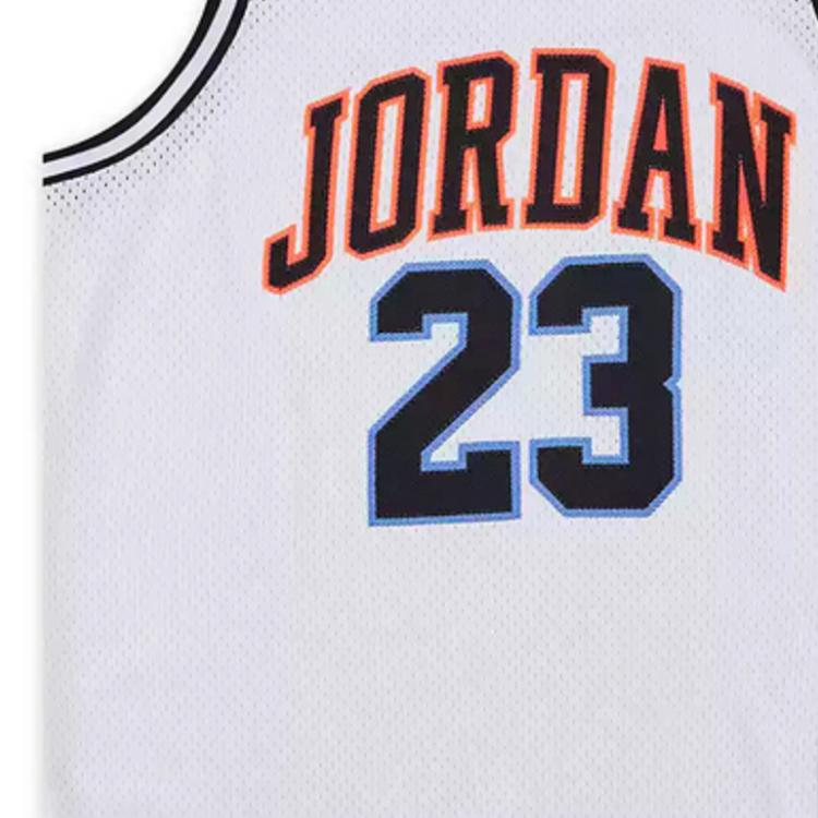 Jordan Vest 23 Brand Logo Letter Sports Breathable Mesh Sleeveless Kids Tops White DO1968-635