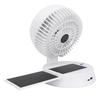 Solar Fan with LED Light 4 Wind Speeds 3 Brightness Adjustable Angle Foldable Portable Solar Camping Fan for Outdoor