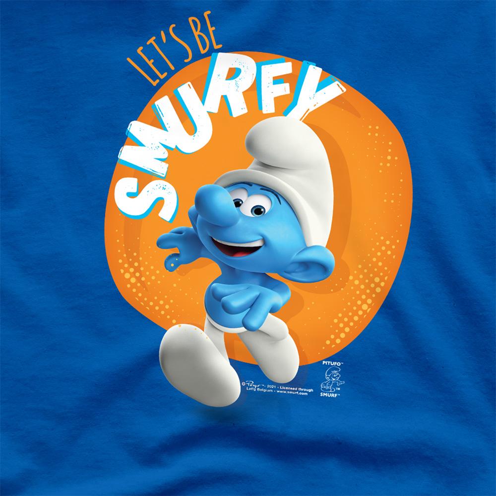 The Smurfs Unisex Adult LetÂ´S Be Smurfy T-Shirt