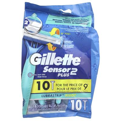 Sensor2 Plus, Rotary Head Disposable Razor, 10 Shavers