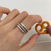 Fashionable Adjustable Open Geometric Ring For Women Elegant Statement Accessory