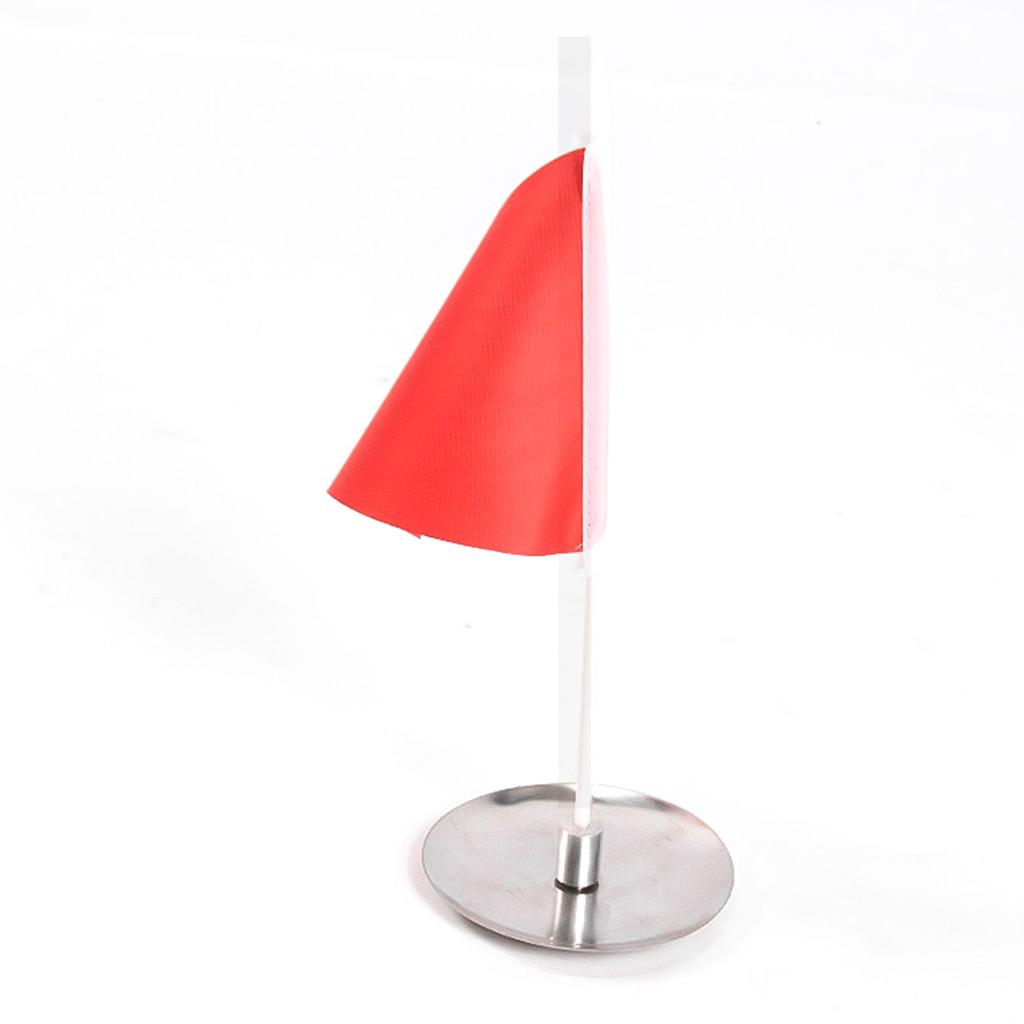 Putting Cup with Flag Putting Training Hole Triangle Flag Practice Accessories for Indoor Outdoor Red Flag Stainless
