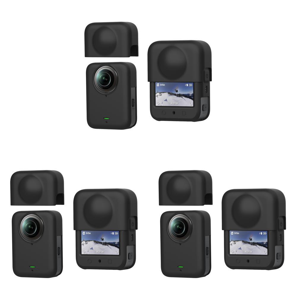 

Silicone Protective Case with Lens Cap Cover For DJI Osmo 360 Panoramic Camera Anti-fall Protective Shell Camera Accessories