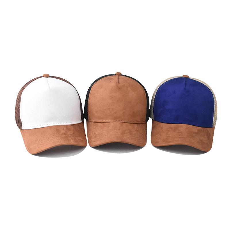 Unisex Brim Suede Baseball Cap For Casual Sun Protection Outdoor Hat Fashion