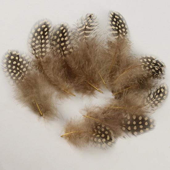 Yousheng 50Pcs Guineahen Feathers Natural Chicken Tail Feathers Bright Colors 4.5-10cm Feathers for Crafts DIY Earrings Dream Catcher Wedding Easter