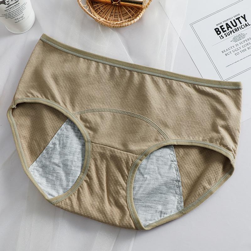 Pure Cotton Women's Physiological Underwear Leak Proof and Safe Pure Cotton Antibacterial Triangular Shorts
