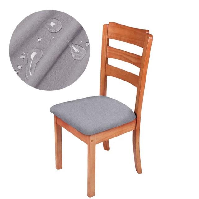 Water Resist Fabric Seat Cushion Cover Stretch Office Use Seat Covers Detachable Dining Chairs Covers Slipcover For Decor Home Hotel