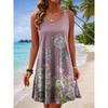 Women Sleeveless Dress Summer Casual Loose Beach Dress Elegant Party Midi Dress Soft Comfortable Daily Wear Vestidos