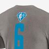 Jordan All-Star 2022 LeBron James Nr.. 6 Alphabet Logo Rundhals T-Shirt Herren Oberteile Grau DJ8350-088
