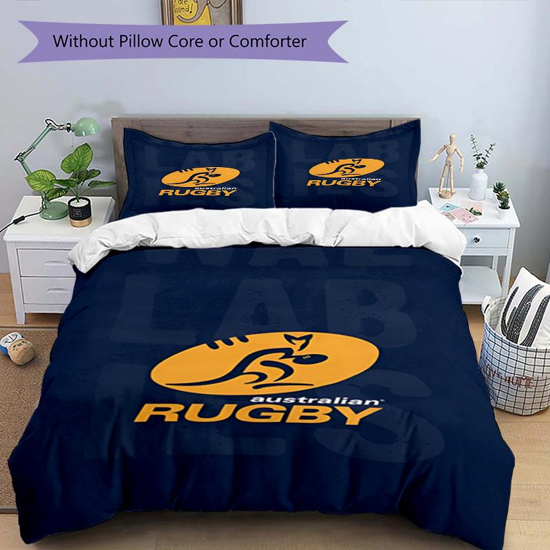 3pcs Wallabies Bedding Set Duvet Cover Closure Includes 1 Duvet Cover & 2 Pillowcases, Soft and Comfortable for All Seasons.