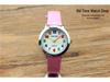 Popular Kids' Cartoon Quartz Watch with Colorful Numbers and Leather Strap for Elementary School Boys and Girls