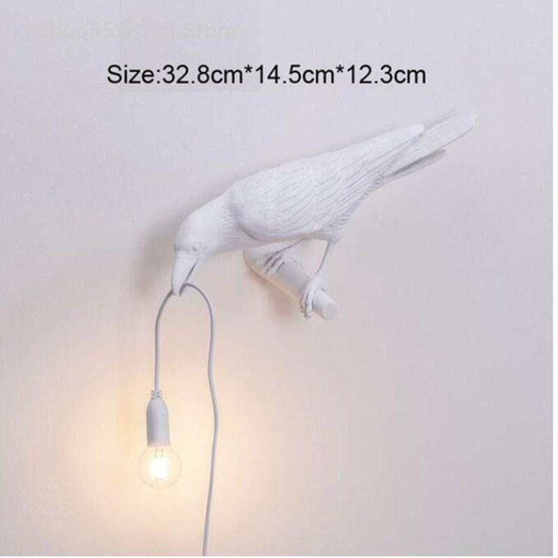 Vogel Tafellamp Moderne Hars Kraai Bureaulamp voor Woonkamer Slaapkamer Licht Wandkandelaar Home Decor