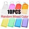 5/10/15PCS Assorted Color Key Tags Writable Flap Key Tags with Split Ring DIY Luggage Backpack Car Key Marking Sorting Props ZYF