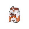 Milk Box Stylish Brooches Creative Alloy Pins For Trendy Men And Women Perfect For Summer 2024 Fashion