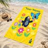 Cartoon Mole Custom Name Beach Towels Also Serve As Bath Towels Summer Essential a Musthave for the Outdoors the Beach and the Pool