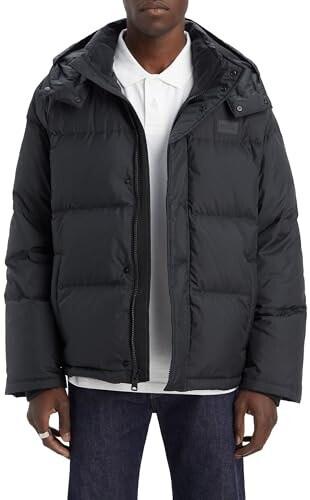 Зимняя куртка Levi's Laurel Short Puffer Jacket (A56260001) мартини оливковый/коричневый